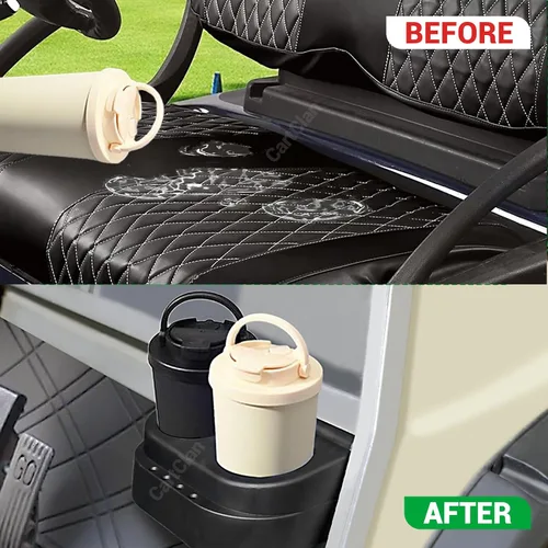 Vista 5 de Club Car DS Cup Holder Kit Dual para 1993 en adelante carrito de golf OEM # 1016811 101708301 Paquete individual