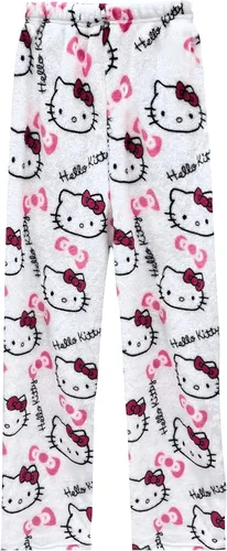 Vista 2 de Pijamas de anime de Halloween para mujeres y niñas, dibujos animados de gato, todos los personajes, franela, pantalones de pijama para dormir