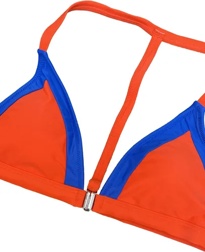 Vista 6 de Modihito Traje de baño de dos piezas para mujer con corte halter y cintura baja triángulo