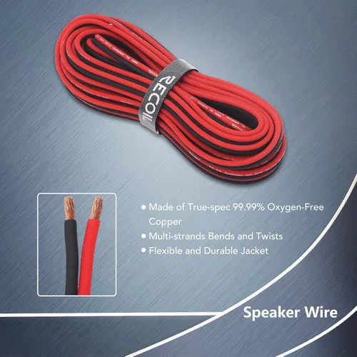 Vista 3 de RECOIL PCK4 True 4 calibre 99.99% libre de oxígeno de cobre completo amplificador kits de cableado
