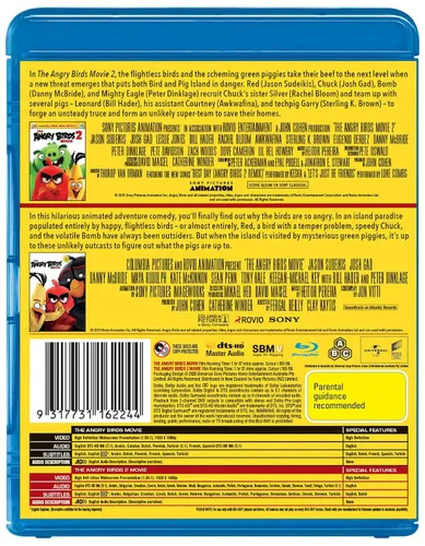 Vista 3 de The Angry Birds Movie 1 and 2 Blu-ray Collection Includes Mini Movie