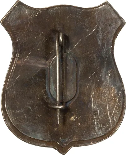 Vista 2 de Insignia de policía del viejo oeste obsoleta de la agencia de detectives Pinkerton