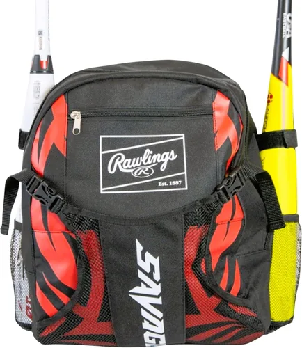 Vista 11 de Rawlings SAVAGE Mochila Bolsa para Equipos T-Ball/Béisbol Juvenil y Softbol Múltiples Estilos