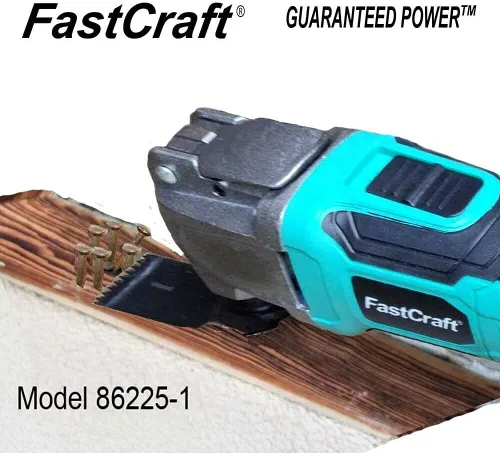 Vista 4 de FastCraft - Multiherramienta + 3 hojas de sierra, modelo 86225-1, nueva herramienta oscilante, motor de potencia pico de 5.0 amperios