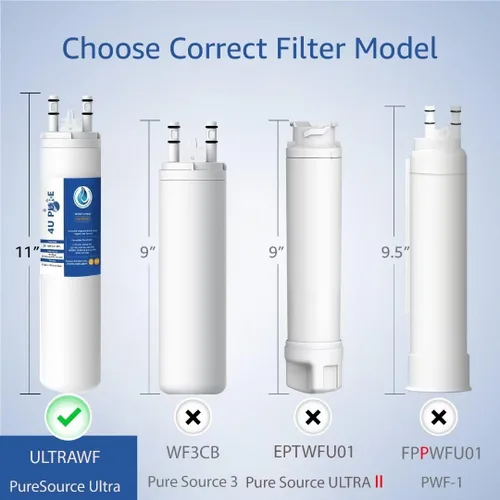Vista 2 de Repuesto para filtro de agua de refrigerador Frigidaire ULTRAWF, Pure Source Ultra, Kenmore 9999, 469999, 46-9999, A0094E28261 - Paquete de 1