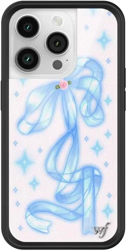 Vista 31 de Wildflower Carcasas – Compatible con iPhone 14 Pro Protector negro parachoques, certificado de prueba de caída de 6.5 pies, propiedad de mujeres