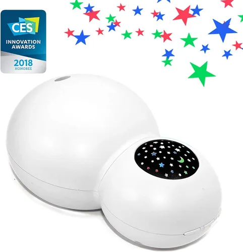 Vista 3 de ZAQ - Difusor de aceite esencial de cielo estrellado para niños, proyector de estrellas, luz nocturna, humidificador de aromaterapia reconfortante
