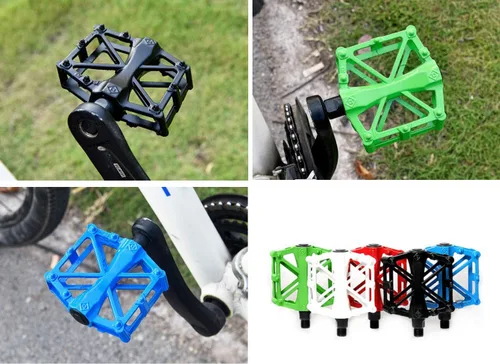 Vista 2 de Free-fly Bicycle Pedal - Aluminum Bearing Bike Pedals with 16 Anti-Skid Pins - Lightweight Platform Pedals - Universal 9/16" Bike Pedal for Mountain