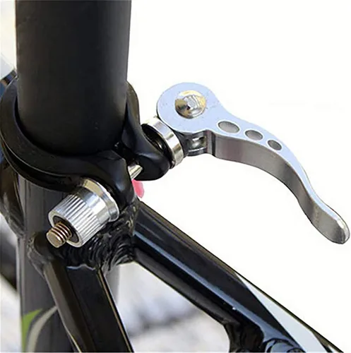 Vista 4 de Carpeta de bicicleta de aleación de aluminio resistente M8x65 abrazadera de asiento de bicicleta/poste de asiento de perno rápido adecuado