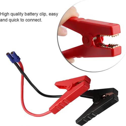 Vista 2 de Clips Booster Jumper Cable, Car Emergencia Jump Starter Batería Clip Pruebas Abrazadera EC5 Enchufe Conector 12V