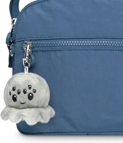 Vista 2 de TeeTurtle - Llavero de peluche (araña gris feliz)