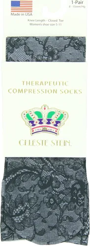 Vista 15 de Celeste Stein calcetines de compresión terapéutica, 15 a 20 mmHg, 1 par, CMPS2-1089, 1, 1