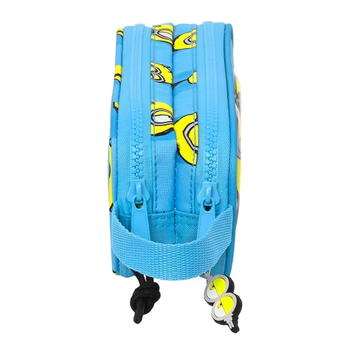 Vista 3 de Portatodo Doble Minions Minionstatic Azul (21 x 8 x 6 cm)