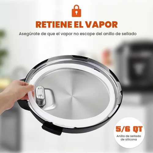 Vista 4 de 4 anillos de silicona de repuesto para juntas de 5 y 6 cuartos de galón, piezas de accesorios, transparentes (actualizados)