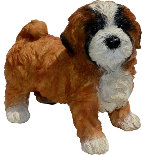 Vista 5 de Punch-Boxer Puppy M by Michael Carr Designs - Figura de perro cachorro para exteriores, para jardines, patios y césped (80108)