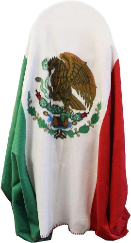 Vista 2 de Super Soft Manta de forro polar con bandera de México, 4.9 ft x 3.9 ft