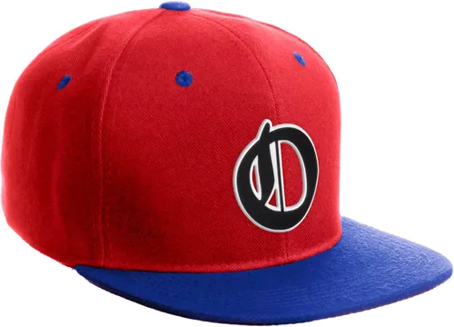 Vista 542 de Daxton Gorra clásica con visera de billete plano con letras del alfabeto inglés antiguo de la A a la Z