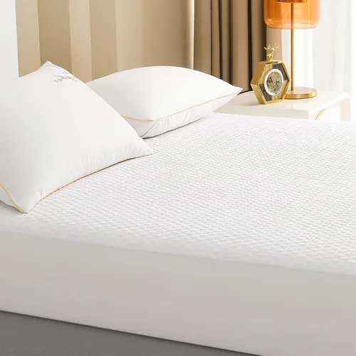 Vista 9 de Reaks Protector de colchón ajustable impermeable para cama tamaño individual, funda de colchón refrescante con bolsillo profundo de hasta 15 pulgadas