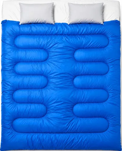 Vista 8 de MalloMe Sacos de dormir para adultos en clima frío y cálido – Saco de dormir para niños, niñas, niños – Accesorios ligeros esenciales de camping