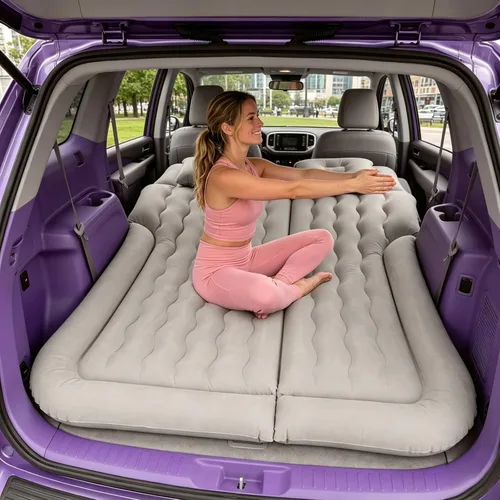 Vista 6 de Colchón de aire SUV, cama inflable del coche con la bomba de aire