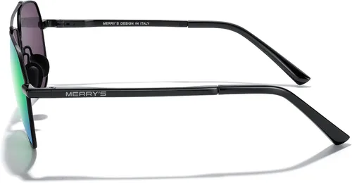 Vista 3 de MERRYS Lentes de sol clásicos Pilot para hombres y mujeres lentes de sol polarizados para conducción con lentes espejados protección UV 400 2283in
