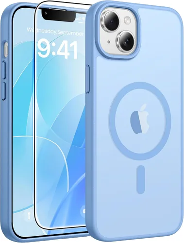 Vista 66 de FNTCASE - Funda para iPhone 16 Pro: magnética, mate, translúcida, de grado militar, protectora contra caídas, resistente, fina, duradera y a prueba
