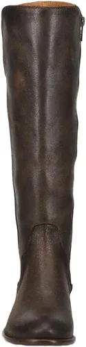 Vista 32 de Frye Carson - Botas altas para mujer hechas de cuero anticuado con ribetes de estilo occidental, cierre de cremallera interior y tacón bajo, altura