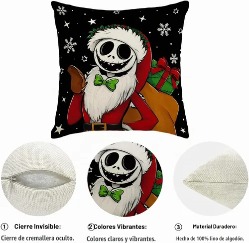 Vista 3 de Funda de Almohada de Navidad de Invierno Funda de Almohada Navideña Decoración Fiestas Decoraciones Navideñas para el Hogar Fiesta Sofá Dormitorio