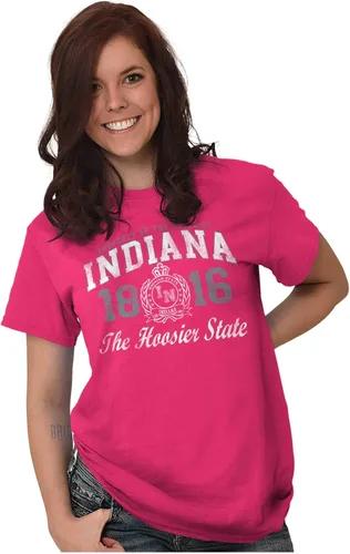 Vista 39 de Indiana Midwestern Souvenir Tourist in Crewneck Camisetas Mujer
