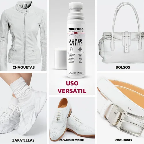 Vista 5 de Tarrago Super White - Limpiador instantáneo para zapatos con punta aplicadora para cuero, 2.5 fl oz