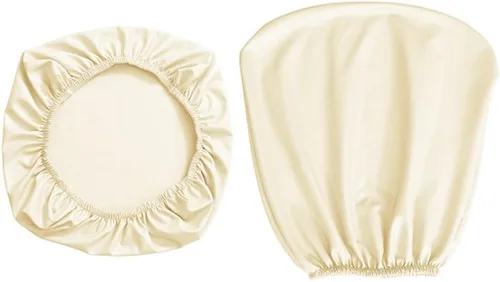 Vista 3 de Shukii Funda impermeable para silla de escritorio de oficina, funda de piel sintética, elástica, giratoria, para silla de computadora, protector