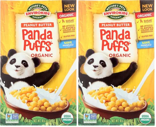 Vista 9 de EnviroKidz Mantequilla de maní Panda Puffs Cereal orgánico, 10.6 oz