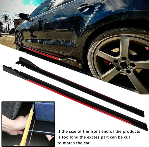Vista 2 de Alerón universal para parachoques delantero, difusor de alerón de barbilla, protector de ala protectora, kit de carrocería de coche con extensión