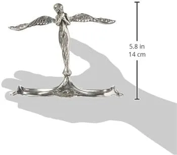 Vista 2 de Design Toscano Art Nouveau angel-in-waiting Italiano peltre joyas titular