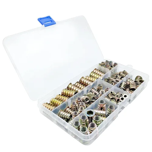 Vista 7 de 130pcs M4-M10 Aleación de Zinc Tornillo Tuerca Insertos Hexagonal Socket K10