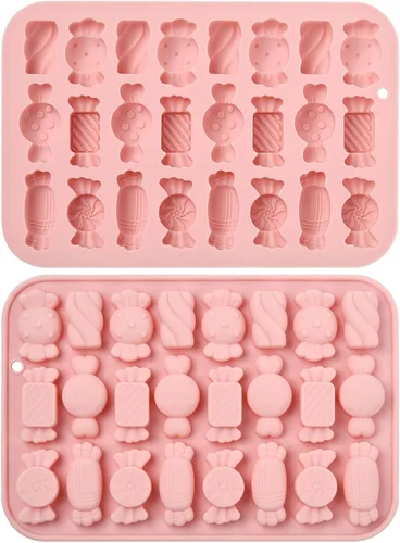 Vista 15 de 2 moldes de silicona en forma de caracol de 4 cavidades para chocolate para decoración de pasteles, gelatina, cubitos de hielo, golosinas