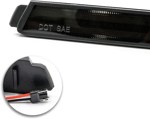 Vista 5 de Luces de posición laterales LED de repuesto para Chevy Camaro 2010-2015 Euro Smoked Lens Xenon White Led Front Clearance Parking Marker Light