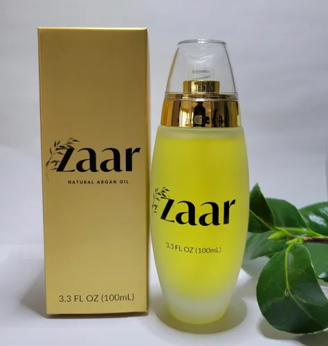 Vista 6 de Zaar Aceite de argán natural, aceite de argán para el cabello, pulidor de cabello suave y brillante, aceite de argán de Marruecos para control