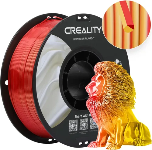 Vista 25 de Creality PLA - Filamento de impresora 3D de 1.75 mm, paquete de filamento para impresoras 3D, resistencia mejorada sin deformación, precisión