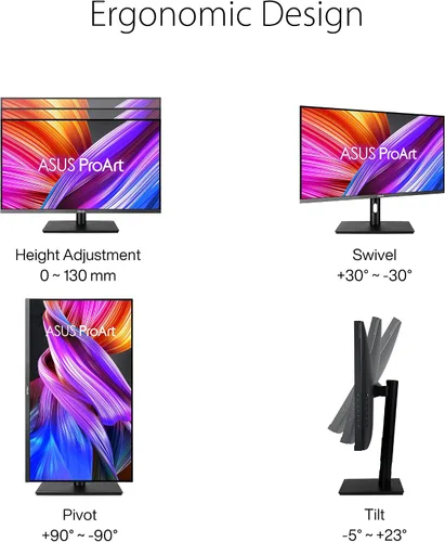 Vista 14 de ASUS ProArt PA32UCR-K Monitor profesional 4K HDR USB-C de 32 pulgadas