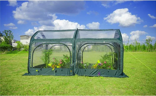 Vista 9 de Porayhut - Cubierta para invernadero, para flores y plantas, cubierta en PVC para jardinería, para jardín o patio trasero, protector contra heladas