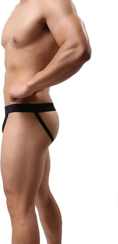 Vista 3 de eywlwaar Calzoncillos atléticos para hombre, ropa interior de nailon elástico, para bikini