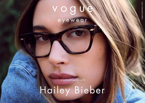 Vista 6 de Vogue Eyewear Women's X Hailey Bieber Collection Vo5446 Cat Eye Prescription Eyewear Frames