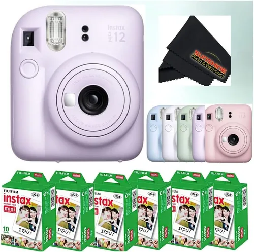 Vista 19 de Fujifilm Cámara instantánea Instax Mini 12 - Blossom Pink con 3 paquetes individuales