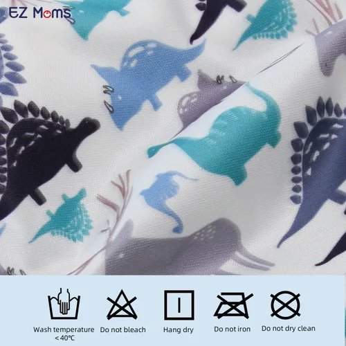 Vista 3 de EZ Moms Paquete de 6 unidades de ropa interior de plástico suave para niños pequeños, funda de pañales reutilizable para bebé, fundas de ropa