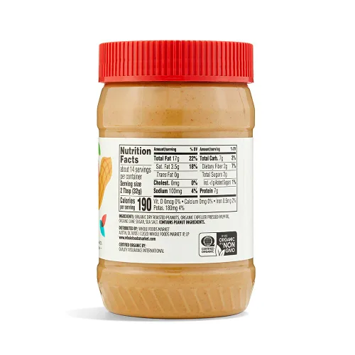 Vista 4 de 365 by Whole Foods Market, untablero de mantequilla de cacahuate orgánico cremoso, sin necesidad de remover, 16 onzas