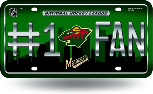Vista 16 de NHL #1 - Placa de matrícula metálica para ventilador