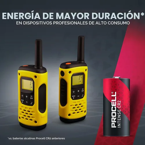 Vista 2 de PROCELL Batería de litio CR2 de 3 V de alta potencia, baterías PCCR2 de 3 voltios de larga duración para cámaras digitales, iluminación profesional