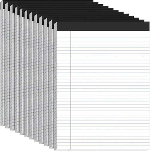 Vista 13 de Blocs de Notas de Color 5x8, Paquete de 48 Blocs Legales Pequeños Rosa 5x8, Blocs de Notas Legales Pequeños con Rayas Universitarias Fácil
