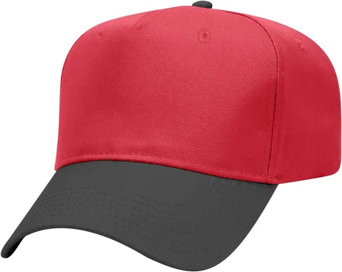 Vista 35 de OTTO Gorra de béisbol de perfil medio con 5 paneles OTTO 31-069 Negro y natural.